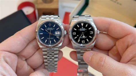 rolex datejust 36 vs explorer 36|Rolex Datejust 36mm review.